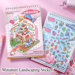 Creative Miniature Landscaping Stickers Simulation Business Scene 3D Hut Stickers
