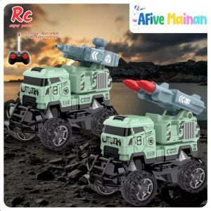 [AFive] RC Missile Truck Mainan Anak Kendaraan Simulasi Peluncuran Lampu Seru Edukasi Kado Ultah