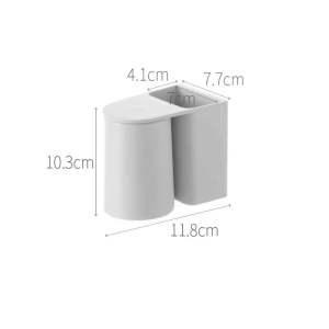 Home Signature Magnetic Mouthwash Cup Toothbrush Rack Wall-Mounted Punch-Free Toothbrushing Cup Tooth Cup Holder Toothbrush Holder