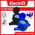 Electriq HEAVY DUTY PVC Water Meter Household Sub Meter 15MM 1/2 Wet Type. 