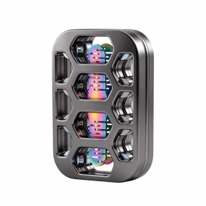 BINGY Metal Fidget Spinner Hollow ic Fidget Toy Unlimited Pushing Portable Fidget Slider Toy Gifts