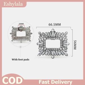Eshylala Lady Shoe Clips Wedding Bride Shoes Decoration Women High Heel Charms Jewelry Shoes Rhinestones Crystal Decoration