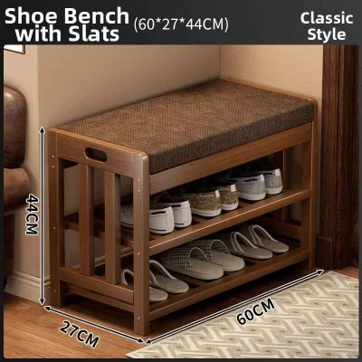 Shoe Bench with Storage for Entryway