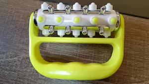 Mạ Điện Massager massage cơ thể con lăn điêu khắc xử lý chân giảm béo bánh xe con lăn chống cellulite thư giãn cơ bắp con lăn