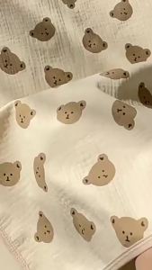 ผ้ารองกันฉี่ 50*70/70*90 ผ้ารองฉี่เด็กซักได้   ผ้าฝ้ายแท้ หลายชั้น  ชั้นล่างมีชั้นกันน้ำ