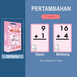 Flash Card Matematika Berhitung Kartu Edukasi Belajar Anak