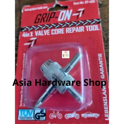 GRIP ON 4 in 1 Valve Core Repair Alat Kunci Buka Pentil Ban Motor