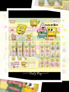 Pen Tulis Gel Ink Pen Blind Box 0.5mm Cute Anime Scratch Gel Pen Smooth Writing School Stationery