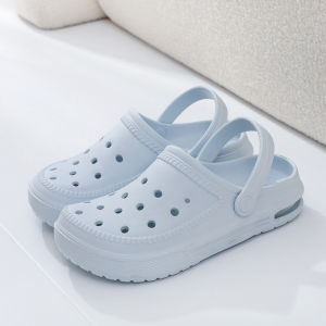 [Free Shipping] Non-Slip Clogs Beach Shoes CoupleS Closed-Toe EVA Slippers Student Large-Size Sandals Trendy MenS Sandals