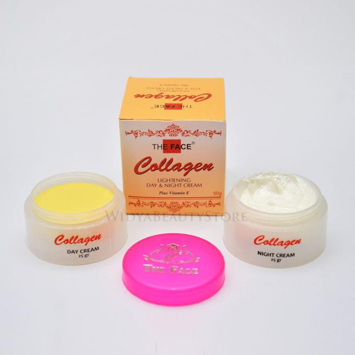 Cream Collagen The Face Original BPOM Siang Dan Malam Lazada Indonesia