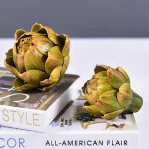 YUNLILI nearly natural green kitchen faux fruit home home decorations artificial decorations artificial artichoke faux artichokes