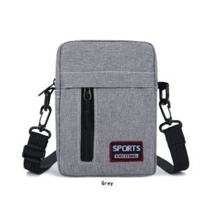 SPS BAGS#4006 Fashionable Men`s canvas sling crossbody bag designed for casual daily use featuring multiple compartments for organizing essentials like phones wallets and keys.