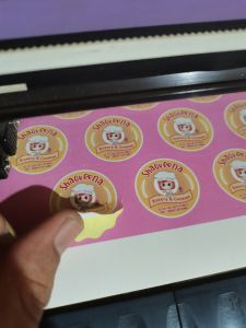 Stiker Label Custom Desain Bakery & Snack - Warna Cerah & Motif Eksklusif