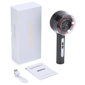 Electric Scalp Massage Comb Hair Oil Applicator Hair Massage Brush Red Blue Purple Light Therapy Head Massager 5 Levels Adjustable Anti Hair Loss Massage Comb