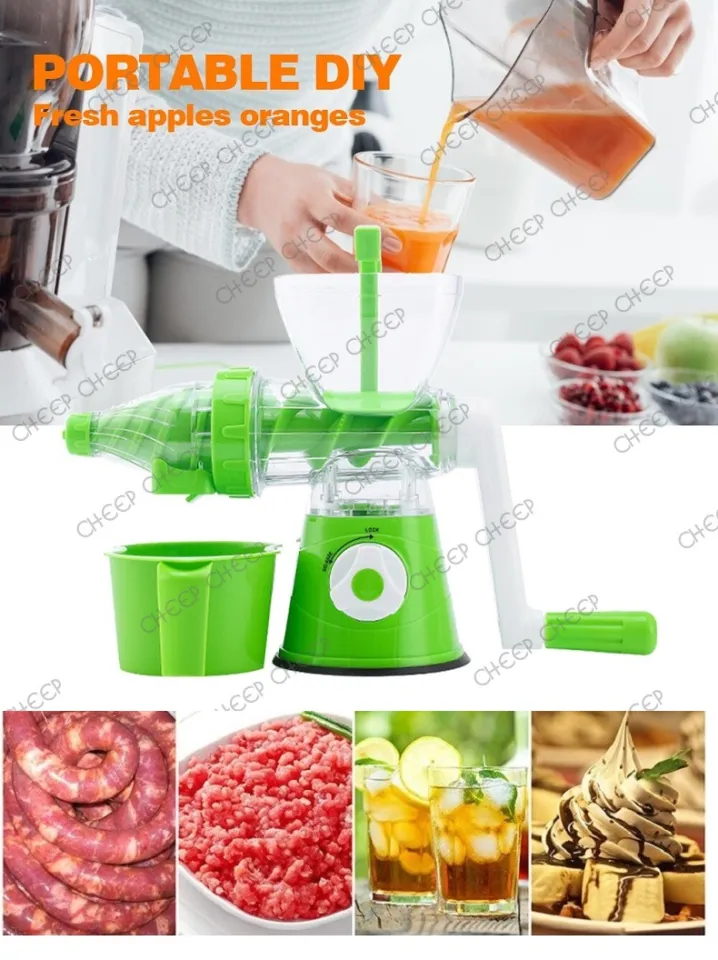 Pemerah Jus Pengisar Fruit & Vegetable Juicer Manual Cold Press Juice  Extractor Multifunctional Slow Juice Press Machine