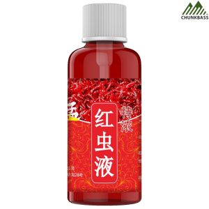 【Chunkbass】 60ml Concentrated Red Worm Liquid Multipurpose Red Worm Additive Permeability Promote Appetite for Trout Cod Carp Bass