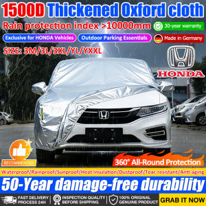 ✨HONDA custom✨1500D car cover outdoor protection 3 layer thick Aluminum film+cotton velvet car cover waterproof rainproof car cover sun protection For Honda WR-V/CITY/Civic/HR-V/CRV