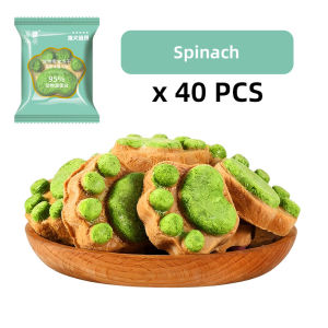 [SG] [40PCS] Cat Paw Shaped Freeze Dried Cat Treats 4 Flavors High Protein Snack for Cats