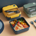 Lunch Box 1000ML Yakada Double Grid BPA Free. 