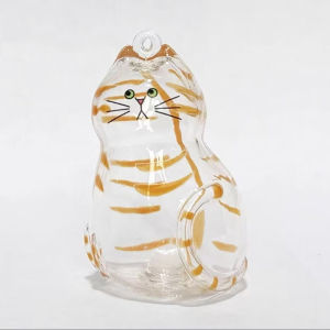 🔥🔥🔥Aofulai ที่เก็บผมรูปแมวพวงกุญแจแบบพกพาทำมือตุ๊กตารูปแมวอุปกรณ์เสริมพวงกุญแจ