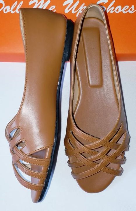 Doll me Up Modish Lala Open Toe Flat Shoes Lazada PH