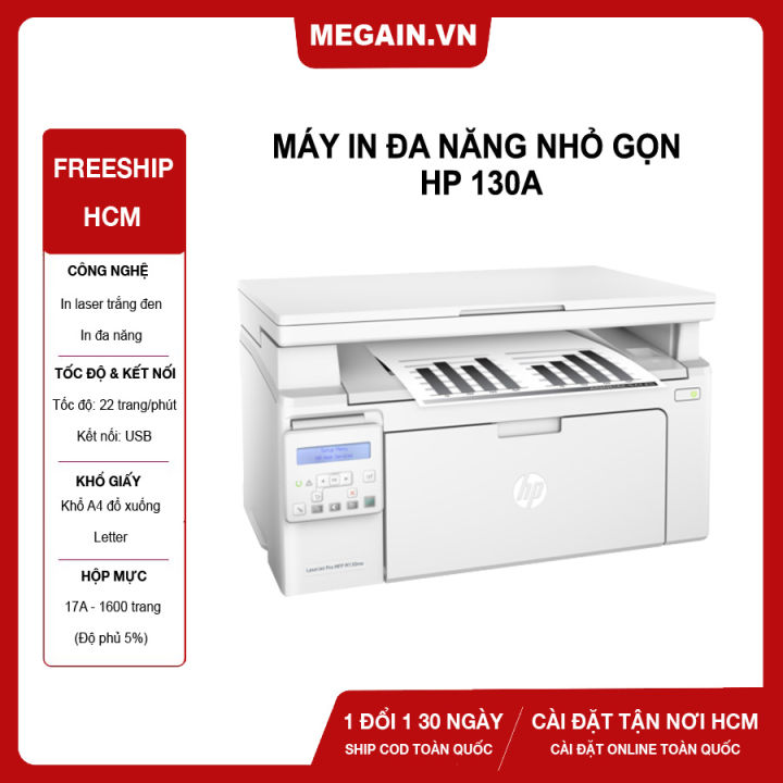 SẴN HỘP MỰC MỚI - HCM Máy in HP Đa chức năng LaserJet Pro MFP M130a (in ...