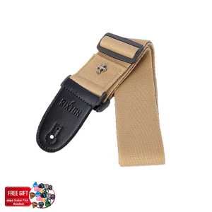 RIXTON Electric Guitar Strap Acoustic Folk Guitar Vintage Cross Personality Guitar Straps with Pick Pocket(Cross Guitar Strap)