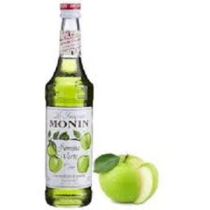 MONIN PREMIUM GREEN APPLE FLAVORING SYRUP 1L - IDEAL FOR COCKTAILS MOCKTAILS SMOOTHIES AND DESSERTS
