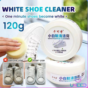 Need. 120g White Shoes Cleaning Cream Shoes Cleaner Shoe Stain Remover With Wipe Sponge