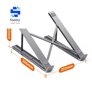 8-in-1 Multifunctional Laptop Stand USB-C PD Hub with 4K HDMI SD/TF Card Slots Desktop Laptop Support Bracket