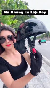 DANSHOP - Thời Trang - An Toàn Mũ Bảo Hiểm Nửa Đầu 1/2 Đua Ngựa Thời Trang Nam Nữ Nón Bảo Hiểm Đi Phố Nhẹ Nhàng
