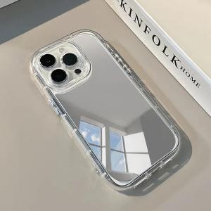 Fashion Mirror Ultra Thin Case for iPhone 15 14 13 Pro Max 11 12 X Xr Xs 8 7 Plus Make Up Shockproof Soft Silicone Slim Cover
