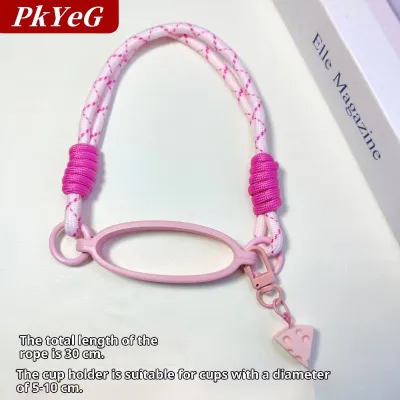 [COD] PkYeG Kẹo màu Silicone chai nước xử lý dây đeo chai nước dây treo dây có thể tháo rời dây đeo chai cốc phụ kiện