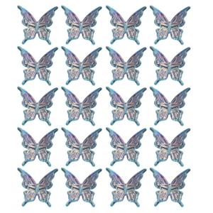 20pcs Acrylic hạt trang trí hình bướm dây chuyền và vòng đeo tay phụ kiện hạt cườm rời cho các nhà thiết kế và những người đam mê thủ công