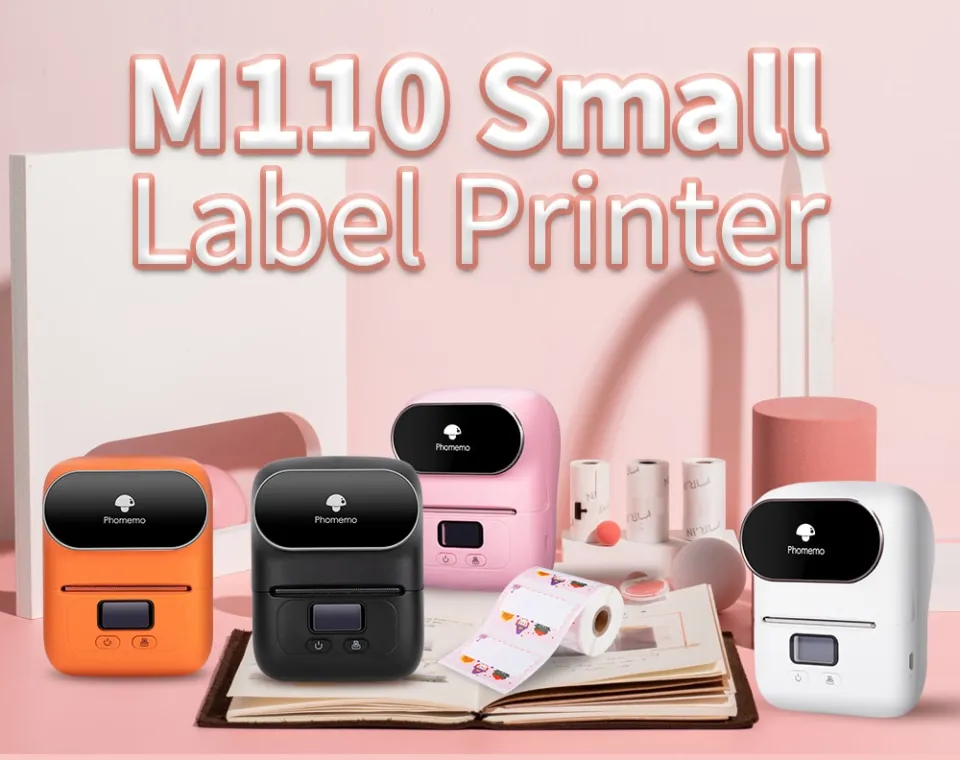 Phomemo M110 Smart Thermal Label Printer Bluetooth Mobile Label Maker  Machine