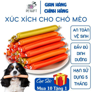 Xúc Xích Cho Chó Mèo Ăn Liền Ít Muối Nặng 15g Đủ 3 Vị Bò Gà Vịt