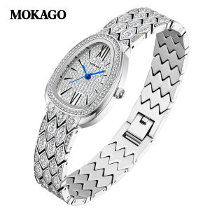 MOKAGO Watch for Women Girl New Style Diamond Snake Watch Quartz Watch luxury Wristwatch Waterproof Casual Fashion Watches