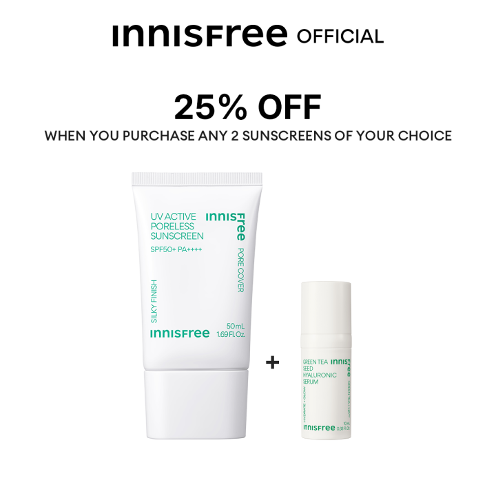innisfree UV Active Poreless Sunscreen 50ml SPF50+ PA++++ main image 0