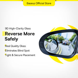Baseus 2pcs Car Rear View Mirror Full Vision 360 Degree Wide Anger Parking Assitant Waterproof Auto Rearview Blind Spot Mirror