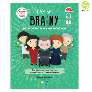 Bộ 6 cuốn Sách Danh nhân Thế giới World Famous People: I Can Be - Tớ Có Thể - Bản Song ngữ Việt-Anh tặng file nghe tiếng Anh