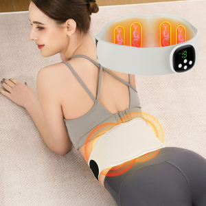 Electric Heating Waist Massager Abs Sculptor Belly Exercise Lower Back Abdominal Massager Hot Compress Massage Waist Belt Muscle Relax Support