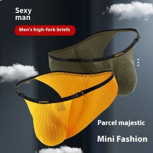 Laz Johnn กางเกงในผ้าทอผู้ชายเอวต่ำแบบถอดได้สำหรับสบายและระบายอากาศ