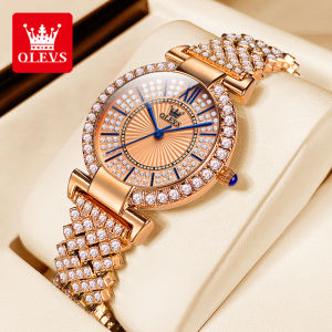 OLEVS Jam Tangan Wanita Anti Air Asli Ori 100% Korean Elegan Stainless steel Diamond Kasual Original Quartz Watch COD