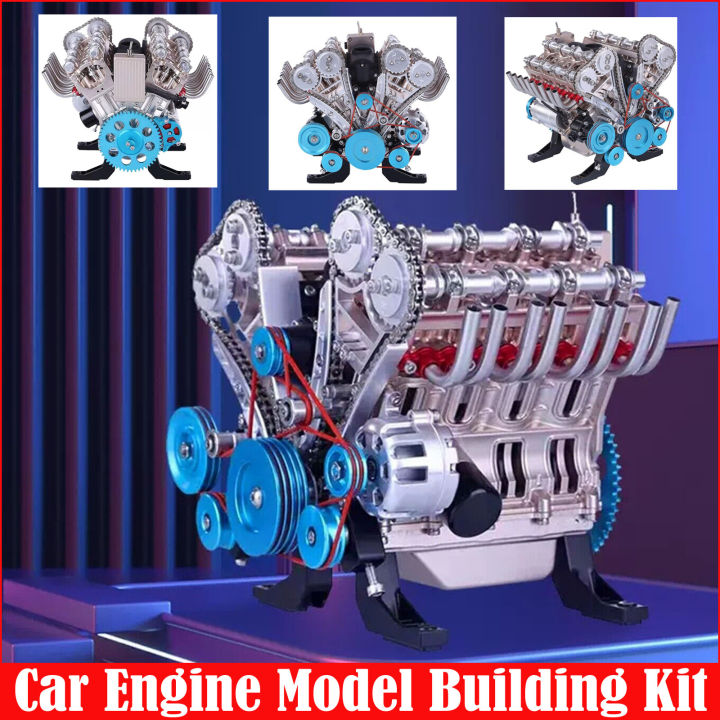 Engine Model Kit Car Engine Replica DIY Engine Build V8 Engine ...