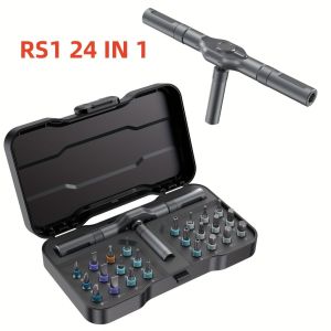 Magnetic Screwdriver Set 42 in 1 Multifunctional Ratchet Screwdriver Set 6.35mm Home Repair Tools Set with Detachable T Ratchet Handle for Electronics Furniture Bicycle Computer