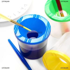 [COD] yixiayun Painted Art Pen Washing Cup Plastic Transparent Multifunctional Pen Washing Bucket Watercolor Paint Painting Pen Washing Cup