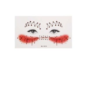FANME Spider Web Halloween Face Tattoo Sticker Pumpkin Waterproof Body Art Scar Stickers Funny Easy to Use DIY Halloween Face Temporary Tattoo Halloween Party Gift