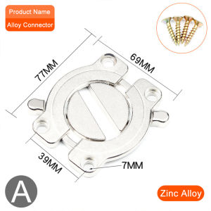 2PCS Đồ Nội Thất Bản Lề Cố Định Lắp Hợp Kim Bàn Đầu Kết Nối Chốt Chân Đế Hội Nghị Máy Tính Để Bàn Kết Hợp Dây Phần Cứng