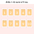 บัตรลำดับคิวเคลือบแข็งใส ลำดับที่ 1-100 บัตรจองคิว ป้ายลำดับที่ บัตรคิว บัตรคิวเคลือบแข็ง Que card. 