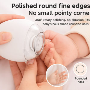 Electric Nail Grinder Automatic Baby Nail Trimmer Rechargeable LED Light Clipper 电动磨甲器
